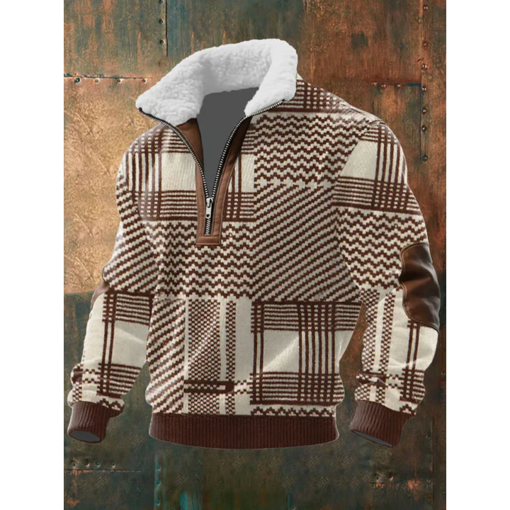 Men’s Half Zip Turtleneck Pullover Sweater