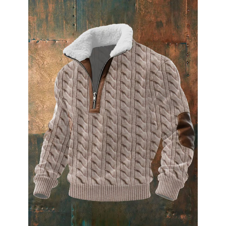 Men’s Half Zip Turtleneck Pullover Sweater