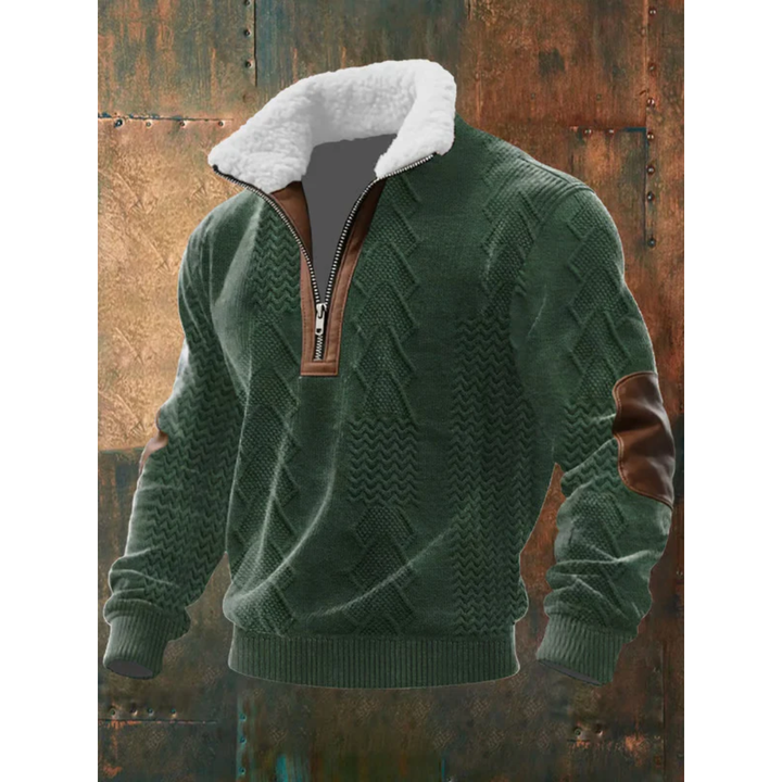 Men’s Half Zip Turtleneck Pullover Sweater