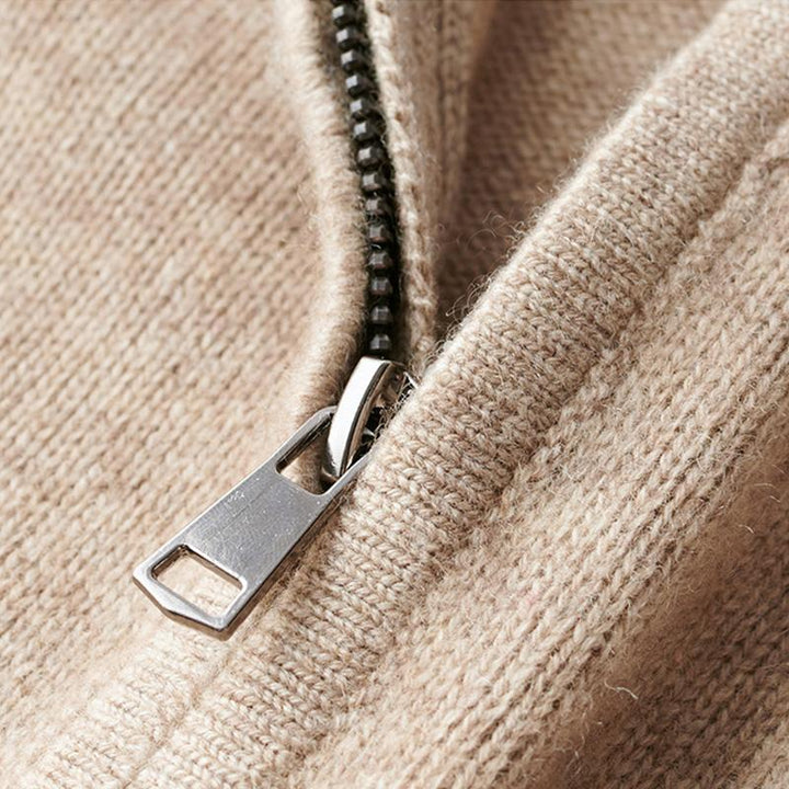 Men’s Half-Zip Long Sleeve Mock Neck Pullover