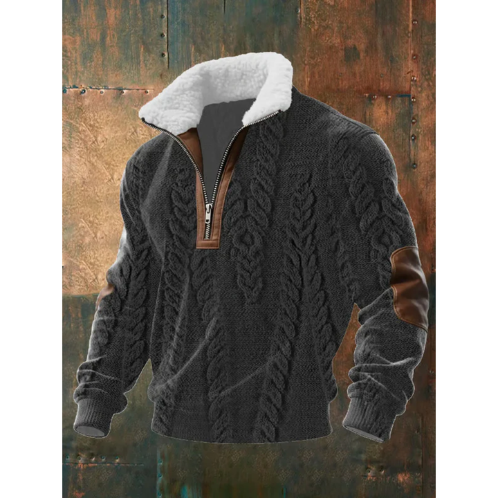 Men’s Half Zip Turtleneck Pullover Sweater