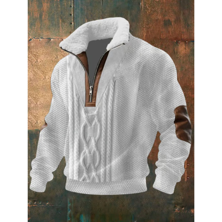 Men’s Half Zip Turtleneck Pullover Sweater