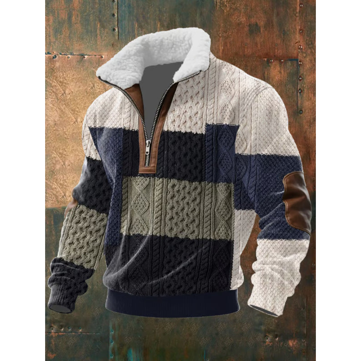 Men’s Half Zip Turtleneck Pullover Sweater