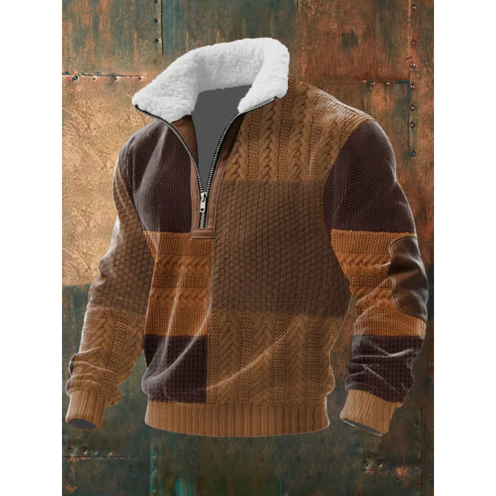 Men’s Half Zip Turtleneck Pullover Sweater