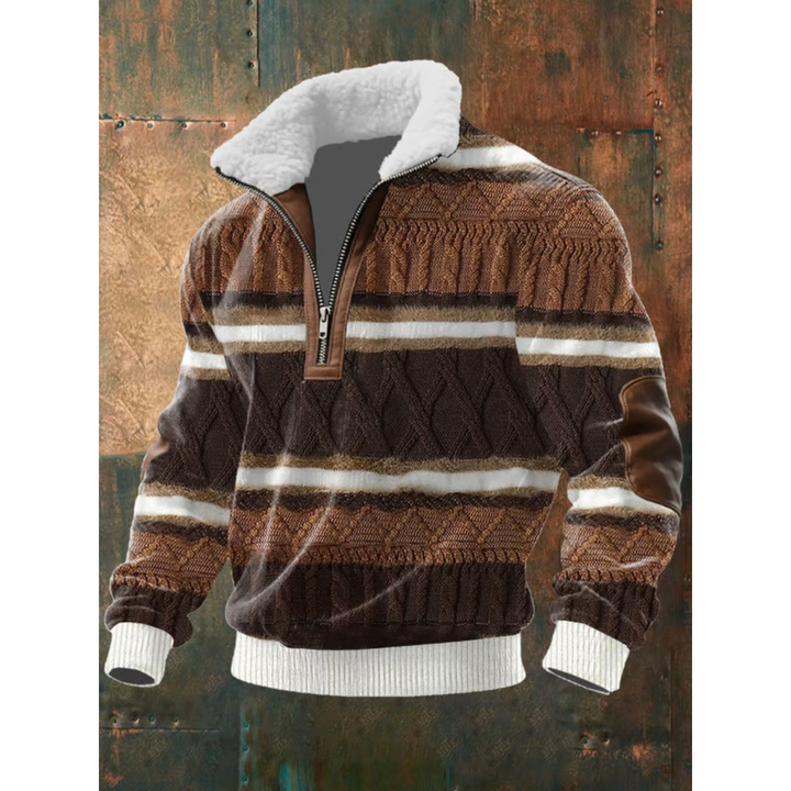 Men’s Half Zip Turtleneck Pullover Sweater