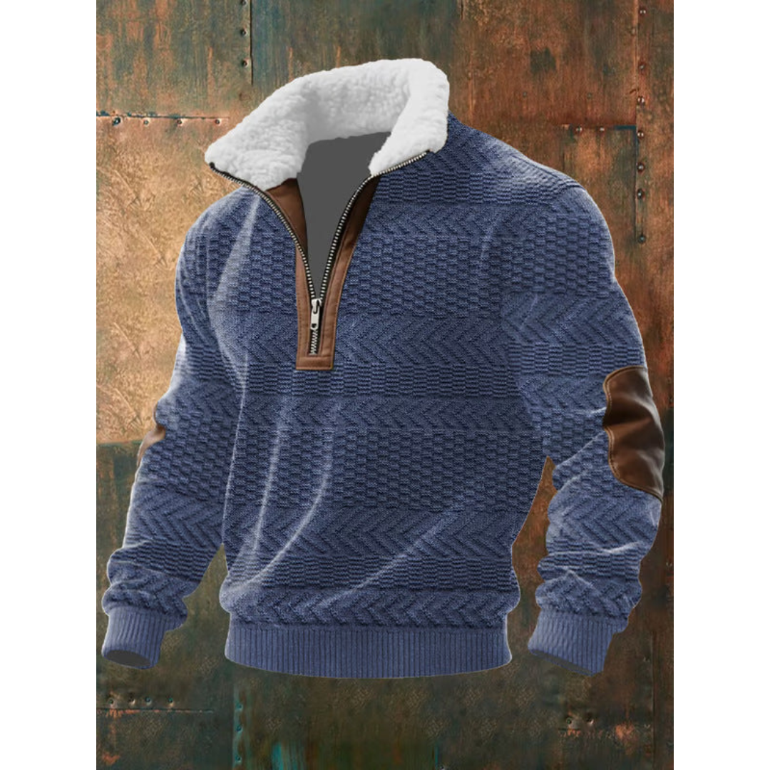 Men’s Half Zip Turtleneck Pullover Sweater