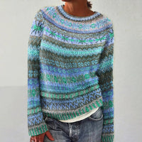 Women’s Icelandic Fair Isle Pullover Sweater