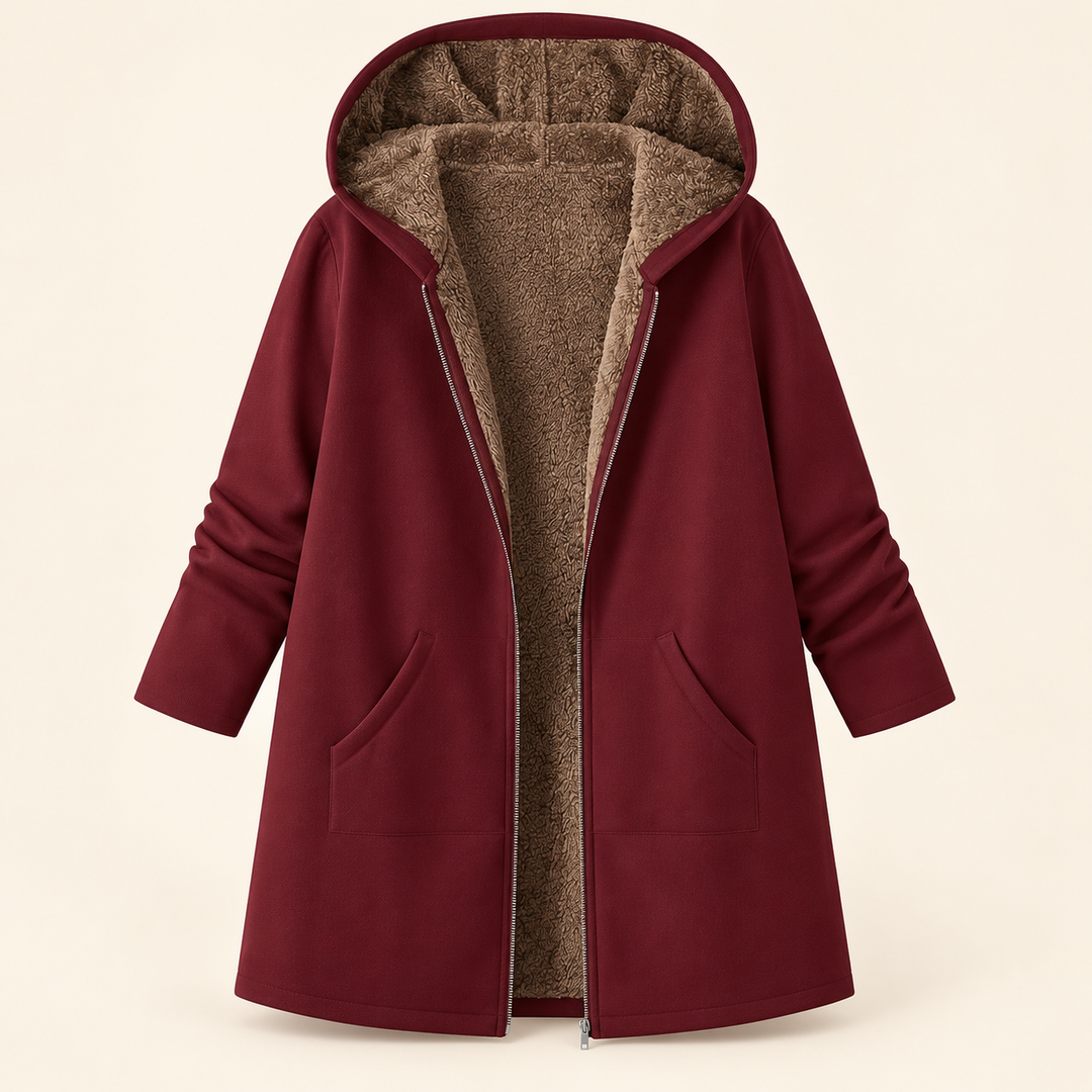 Women’s Sherpa Lined Hooded Winter Coat