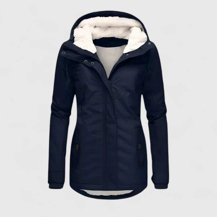 Women’s Lightweight Hooded Packable Rain Jacket