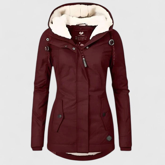 Women’s Lightweight Hooded Packable Rain Jacket