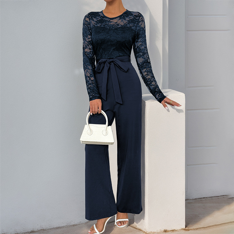 Women’s Bell-Sleeve Wide-Leg Jumpsuit