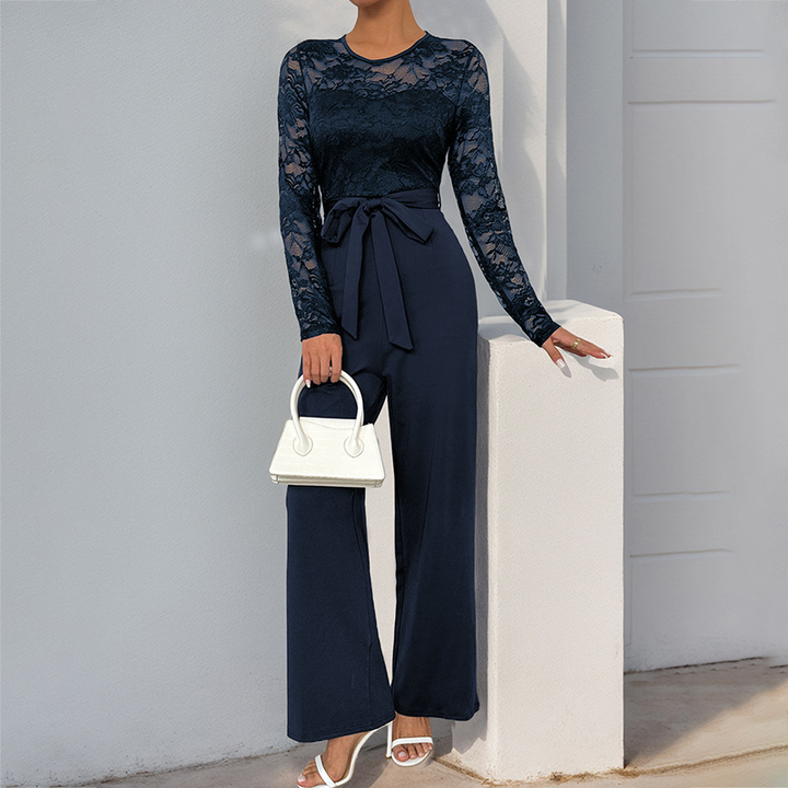 Women’s Bell-Sleeve Wide-Leg Jumpsuit