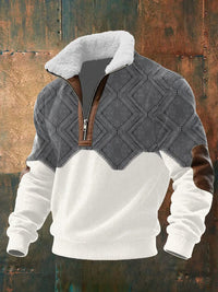 Men’s Half Zip Turtleneck Pullover Sweater