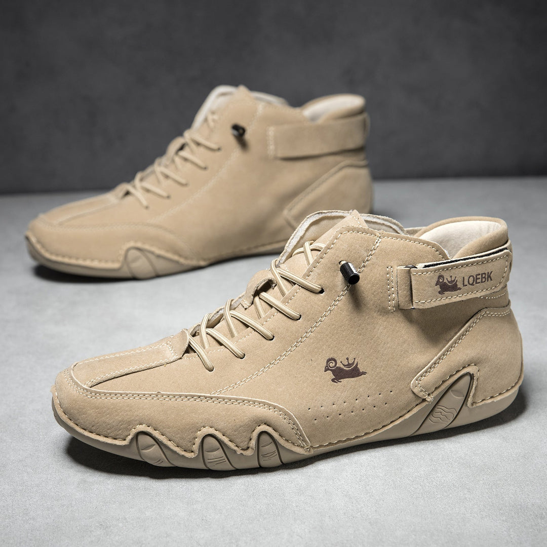 Men’s High Top Octopus Print Lace Up Boots