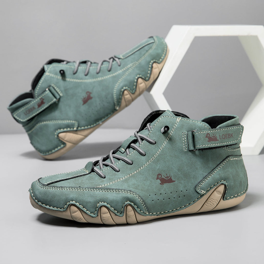 Men’s High Top Octopus Print Lace Up Boots
