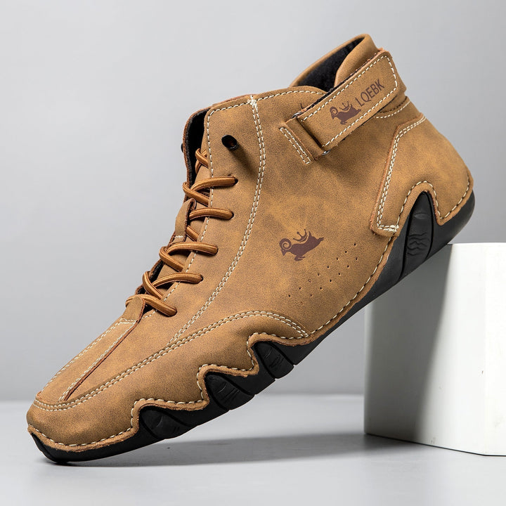 Men’s High Top Octopus Print Lace Up Boots