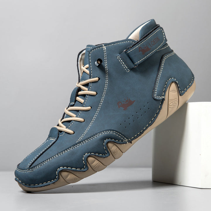 Men’s High Top Octopus Print Lace Up Boots