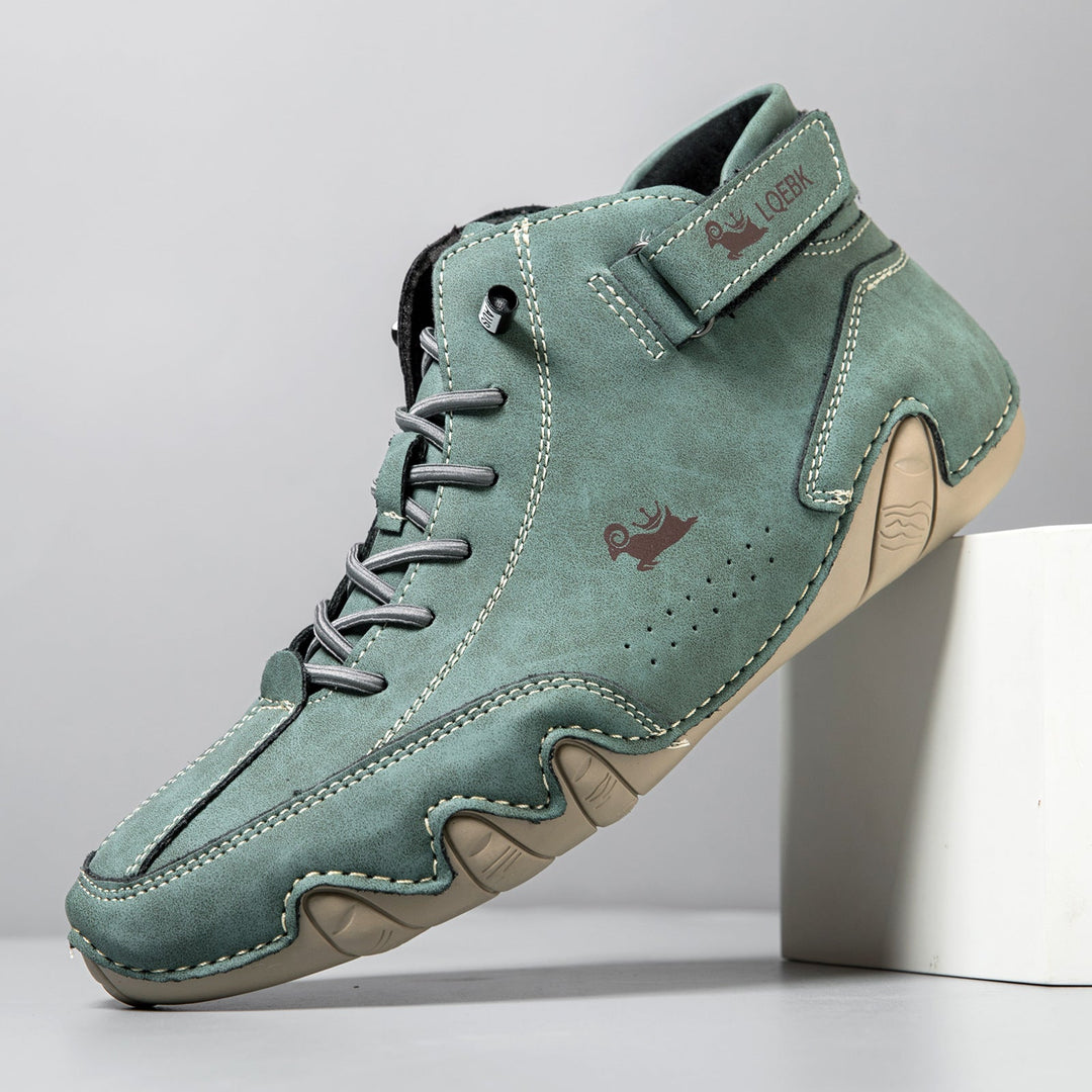 Men’s High Top Octopus Print Lace Up Boots