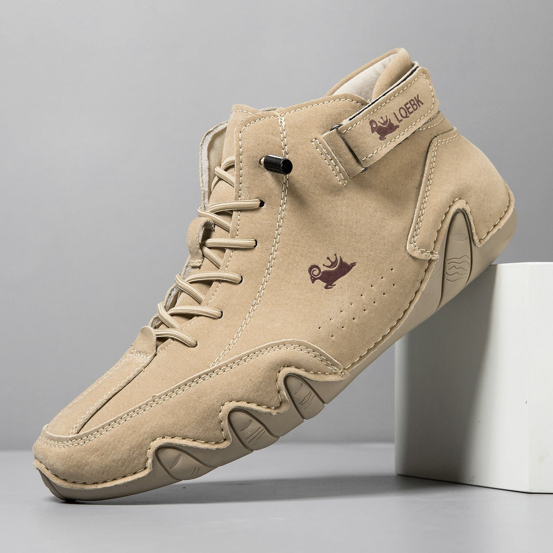 Men’s High Top Octopus Print Lace Up Boots