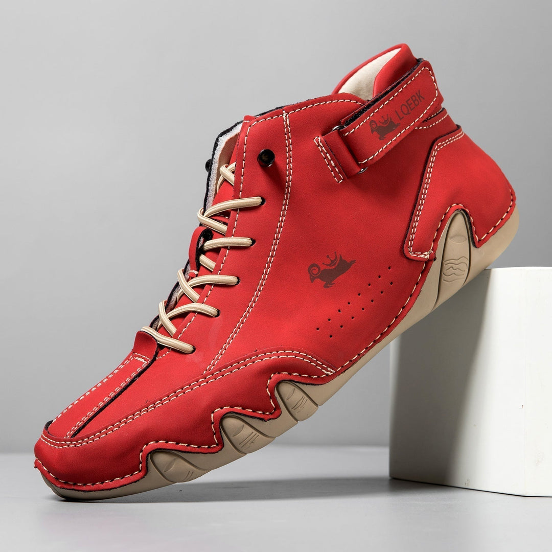 Men’s High Top Octopus Print Lace Up Boots