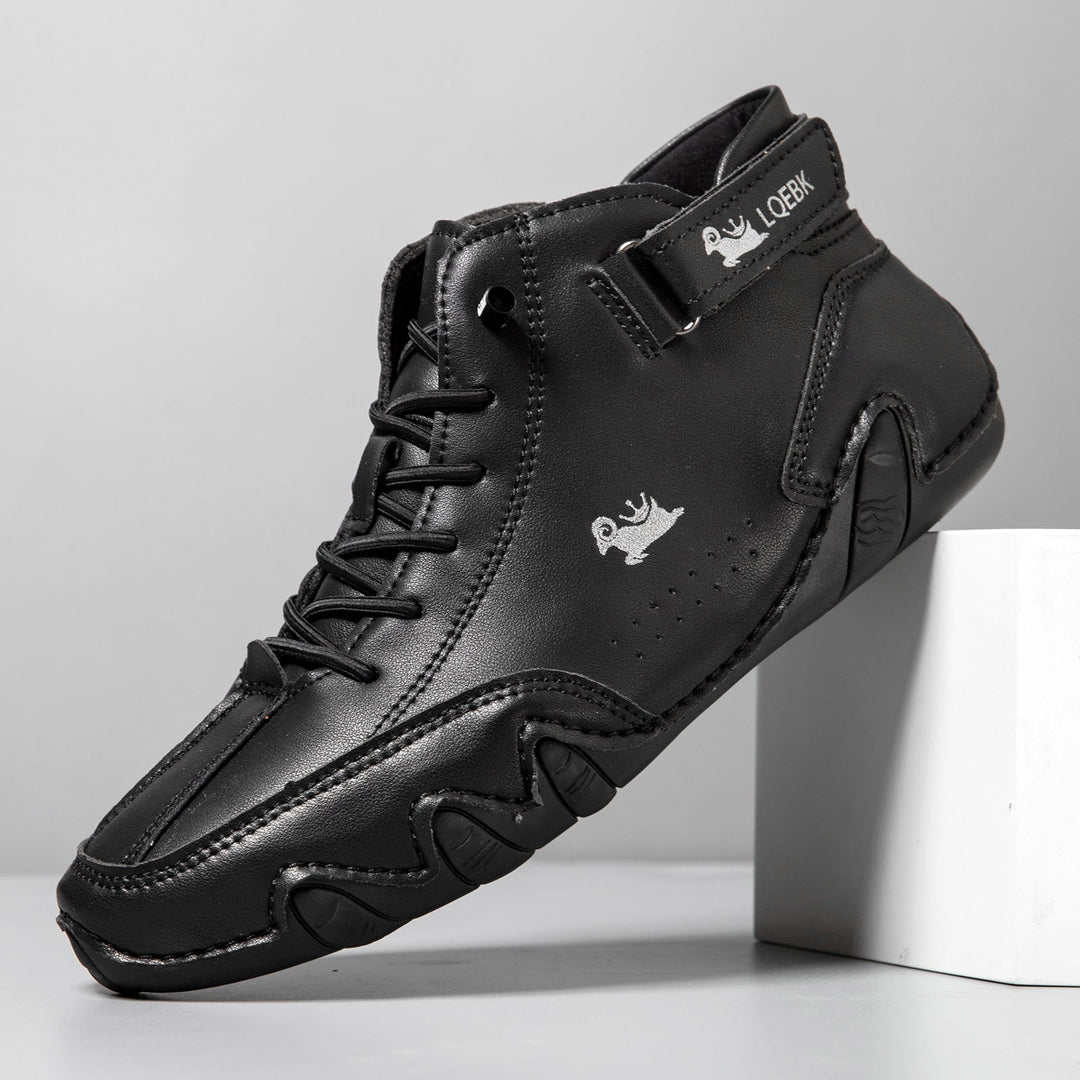 Men’s High Top Octopus Print Lace Up Boots