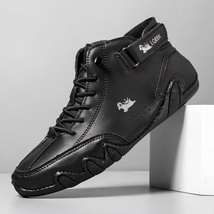 Men’s High Top Octopus Print Lace Up Boots