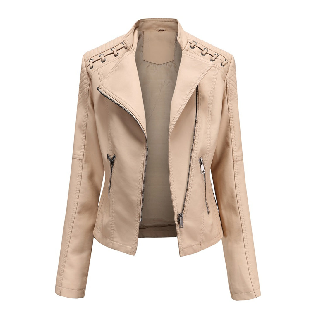 Women’s Quilted Asymmetrical Moto Jacket