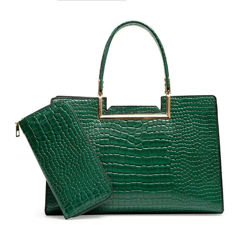 Women’s Elegant Matching Purse And Wallet Set