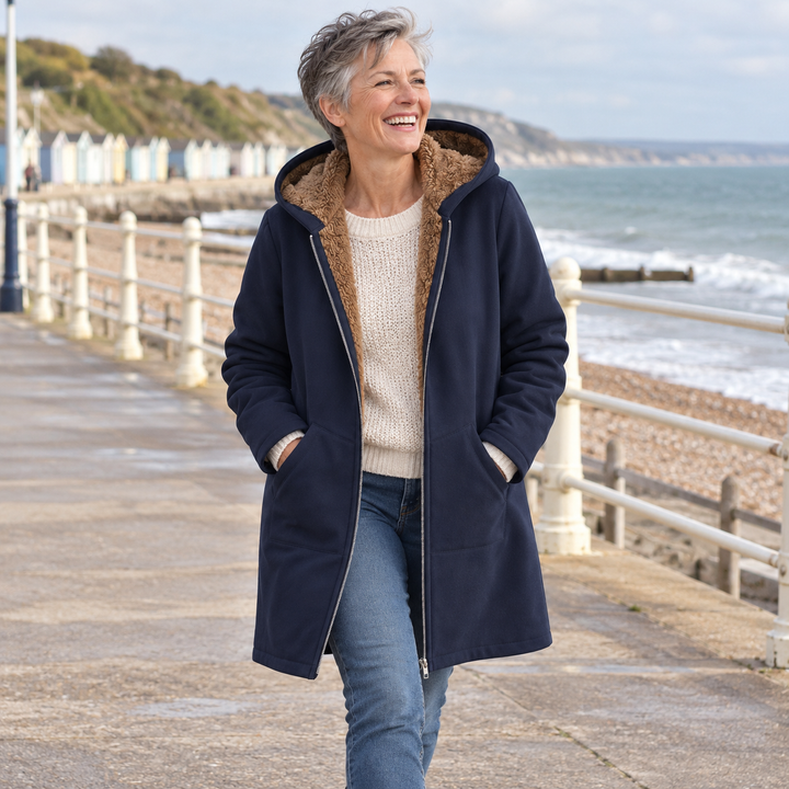 Women’s Sherpa Lined Hooded Winter Coat