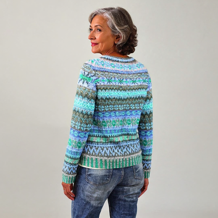 Women’s Icelandic Fair Isle Pullover Sweater