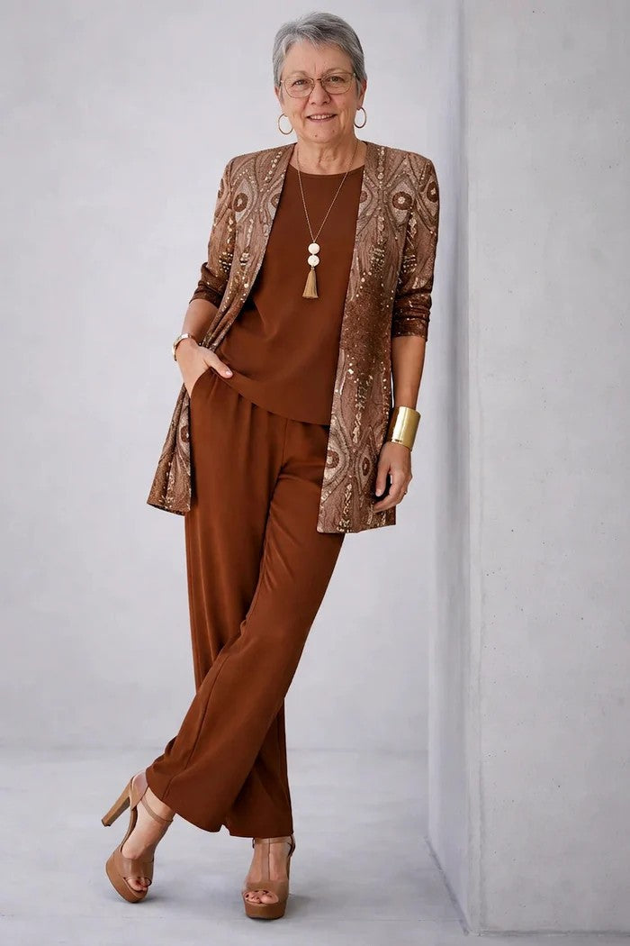 Women’s 3-Piece Tailored Pantsuit Set